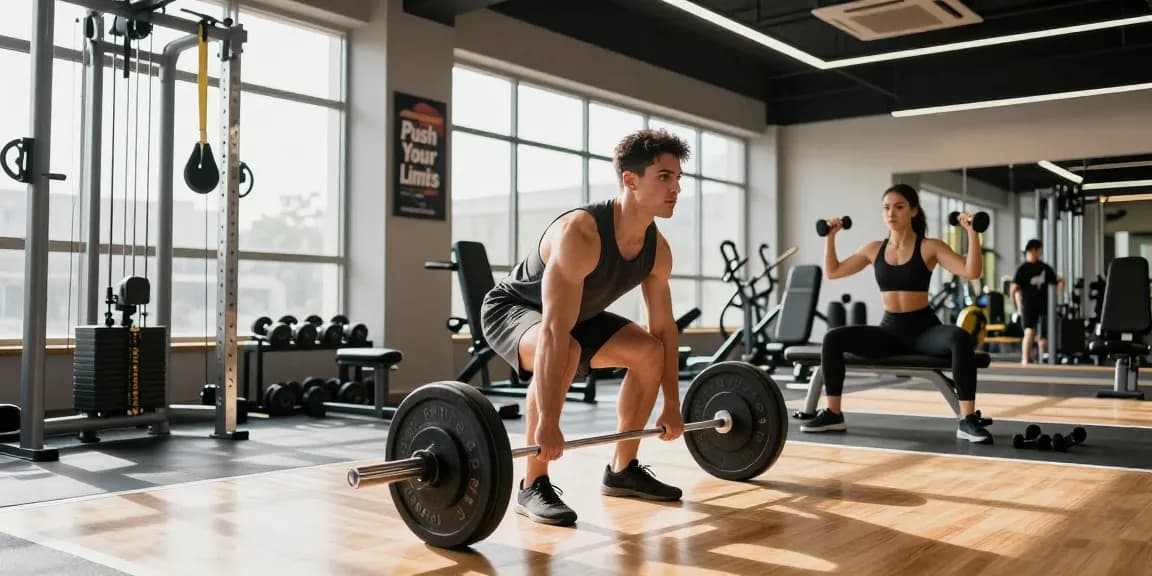 Prime Pharma Steroiden in action at a modern gym with athletes training hard.