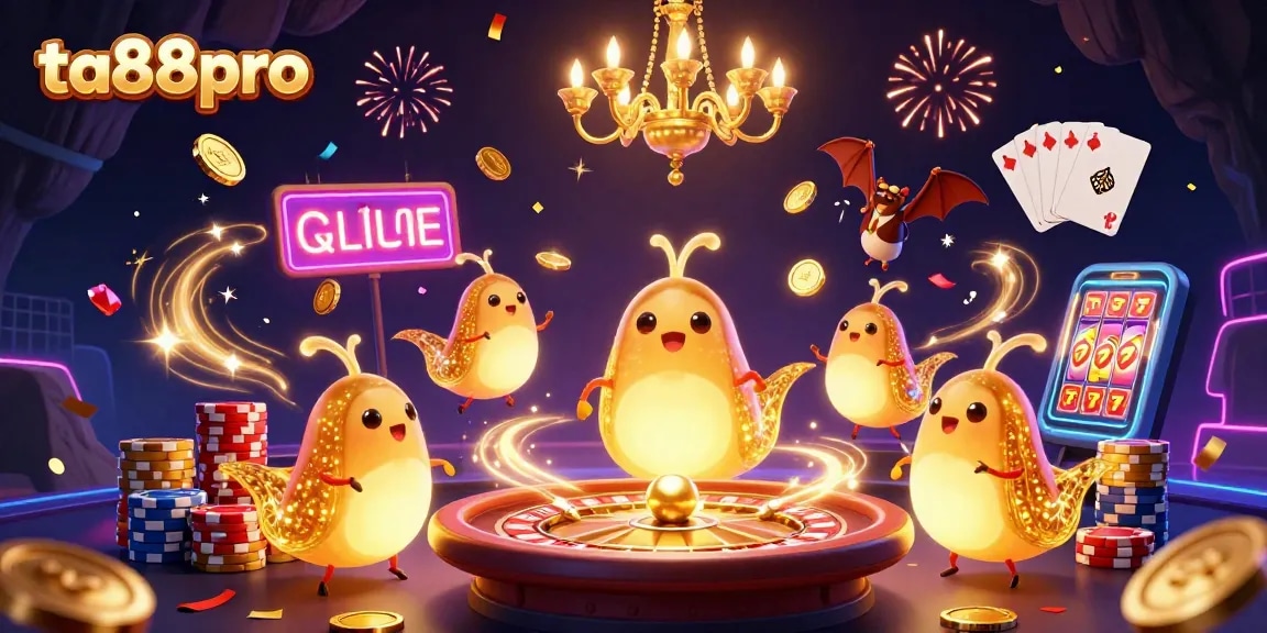 Experience thrilling gameplay at ta88pro with vibrant casino visuals and dynamic characters.