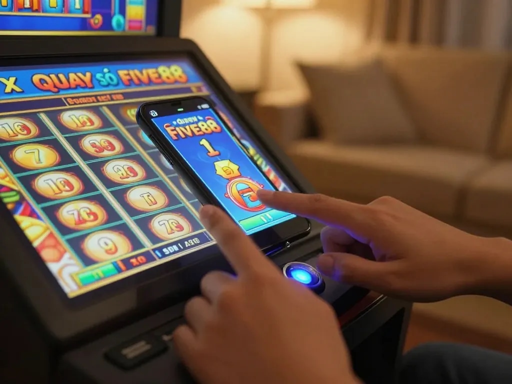 Engaging gameplay on Quay số five88 slot game showcasing winning spins and vibrant graphics.