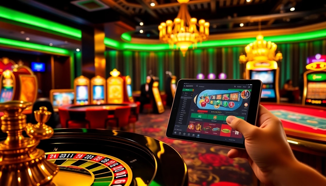 Engaged players enjoying gaming experiences at new88.com with vibrant casino visuals.