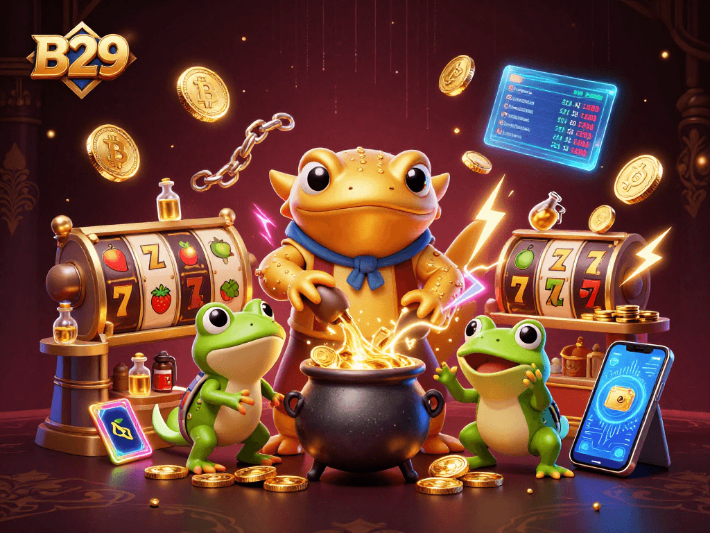 Join the excitement at B29 casino with immersive gaming experiences and vibrant golden visuals.