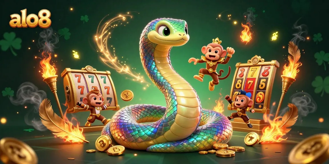 Engage in thrilling casino games at alo8 with vibrant scenes of betting action and colorful characters.