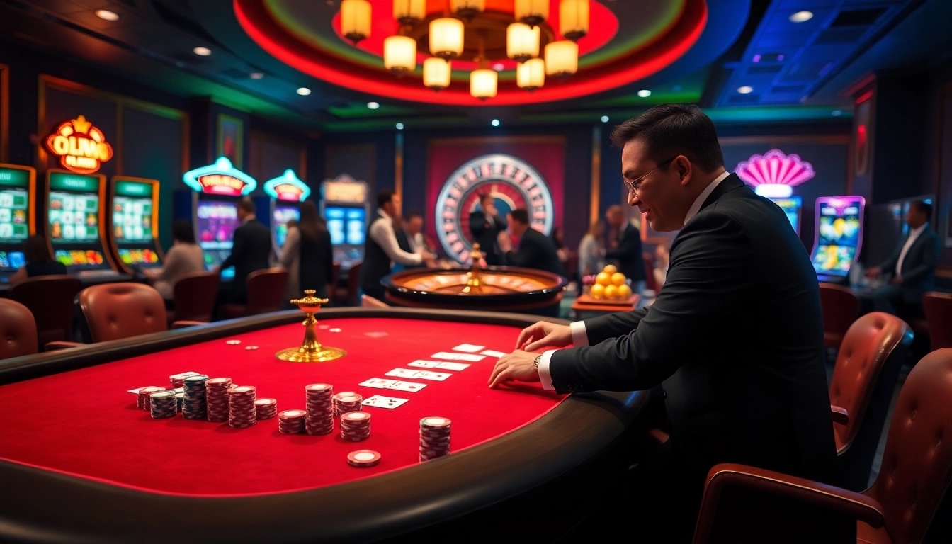 Engage in thrilling game strategies at https://uk88.training/ with vibrant casino tables and spinning roulette wheels.