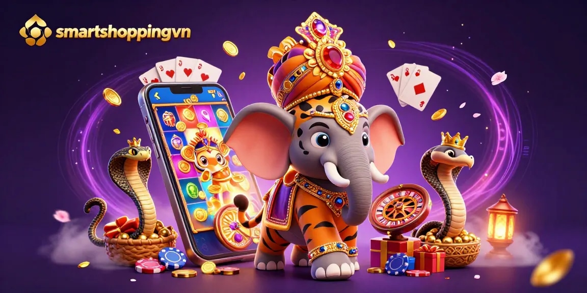 Experience thrilling wins at smartshoppingvn with vibrant slot games, captivating characters, and dynamic casino elements.