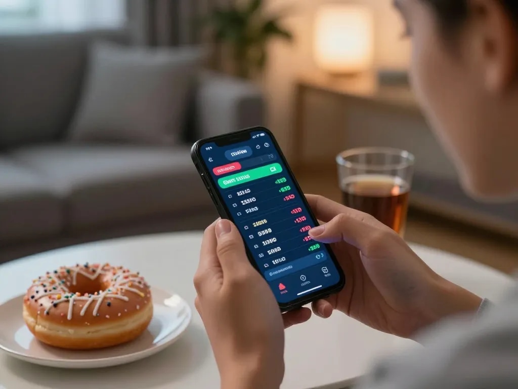 Engaged sports betting scene at https://five888.cn.com/ with user analyzing live odds on smartphone.