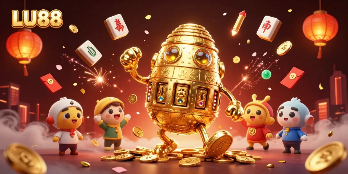 LU88 showcases exciting 3D characters and dynamic elements in a colorful casino scene