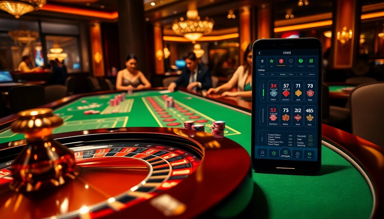 Experience thrilling gameplay at https://one88.eu.com/ with vibrant casino elements including roulette and poker chips.