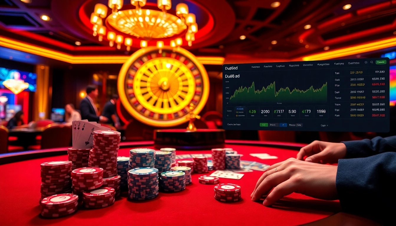 Experience the thrill of Du88.ad with vibrant poker tables and engaging roulette wheels.
