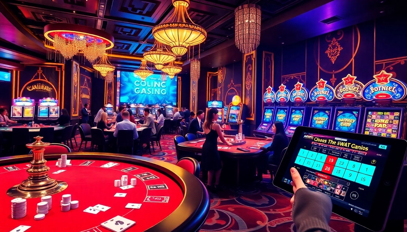 Experience the excitement of MM88 with vibrant casino tables and engaging games.