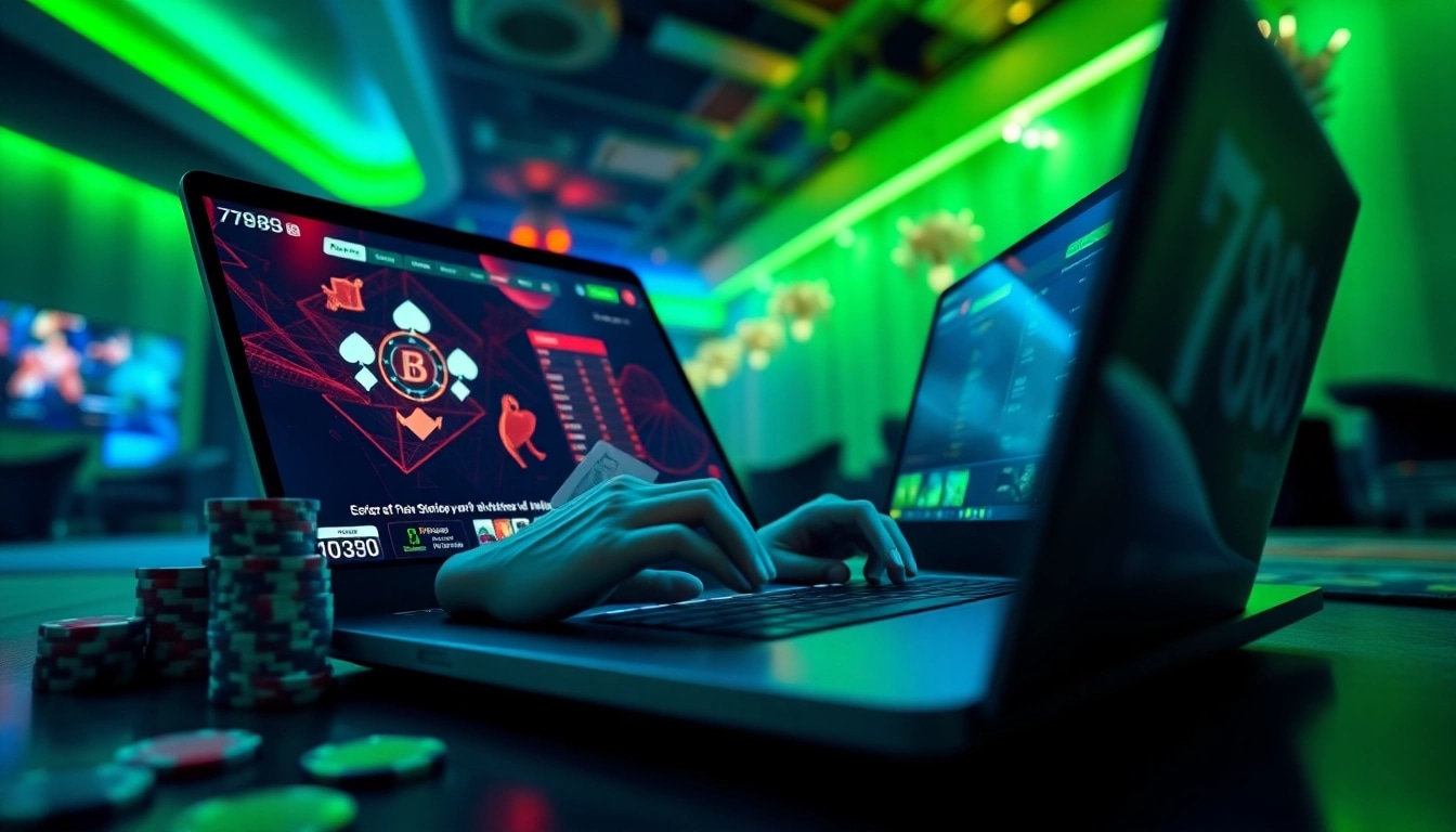 Experience the thrill of online gaming with 789b in a vibrant, immersive environment.