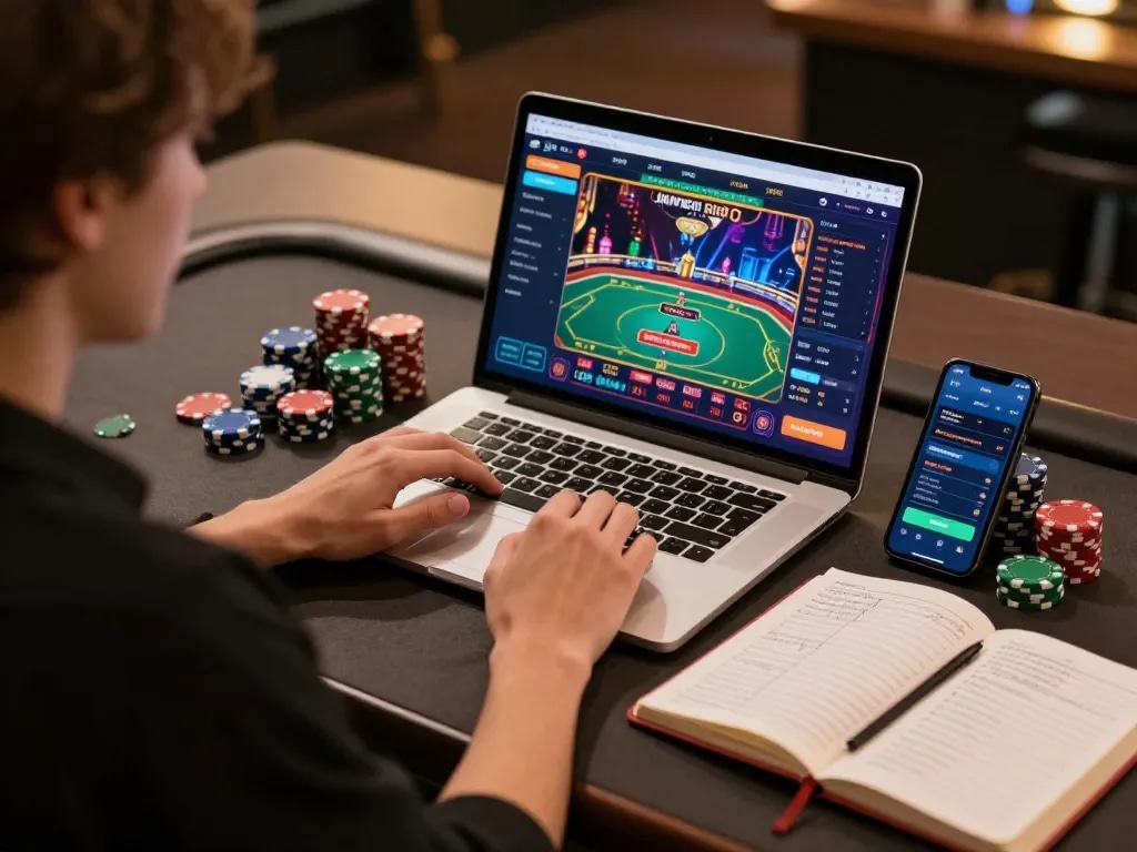 Engaging gaming on red88de with strategic planning in a cozy online setting.
