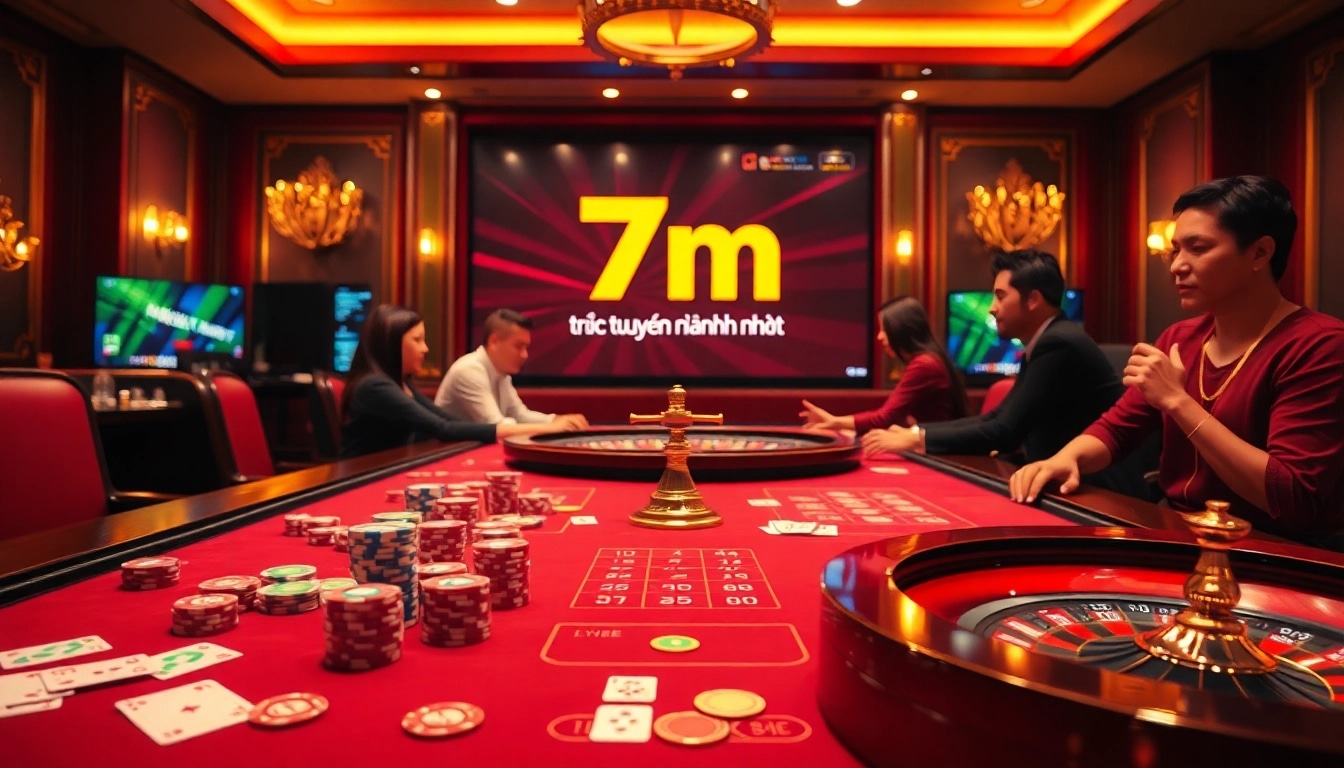 Experience the thrill of 7m trực tuyến nhanh nhất with dynamic gambling visuals and engaging action.