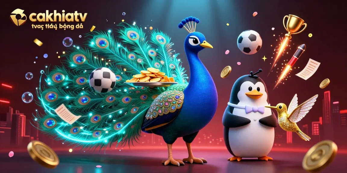 Experience cakhiatv trực tiếp bóng đá with vibrant betting elements and engaging 3D characters.