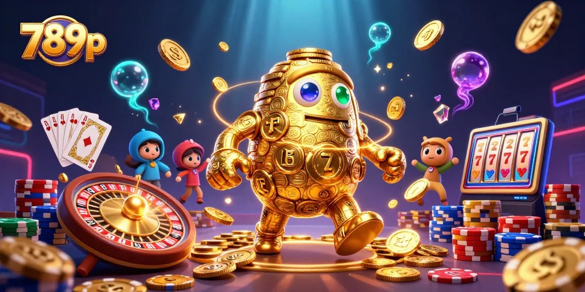 Experience thrilling gaming adventures at 789p with captivating golden golem and casino elements.