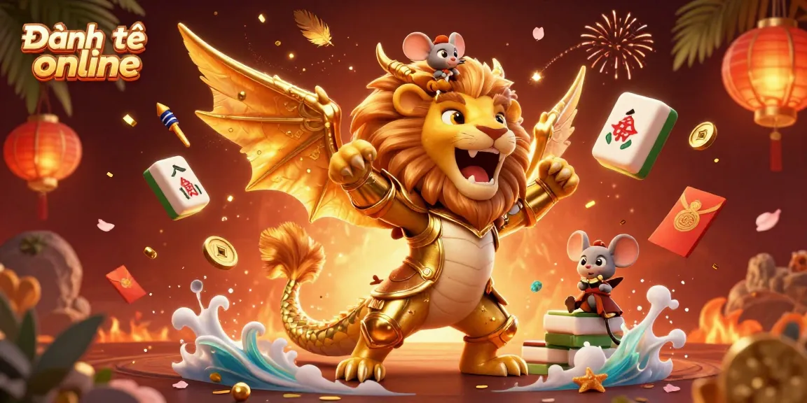 Experience Đánh đề online excitement with a roaring chimera and a daring mouse jockey in a rich 3D scene.