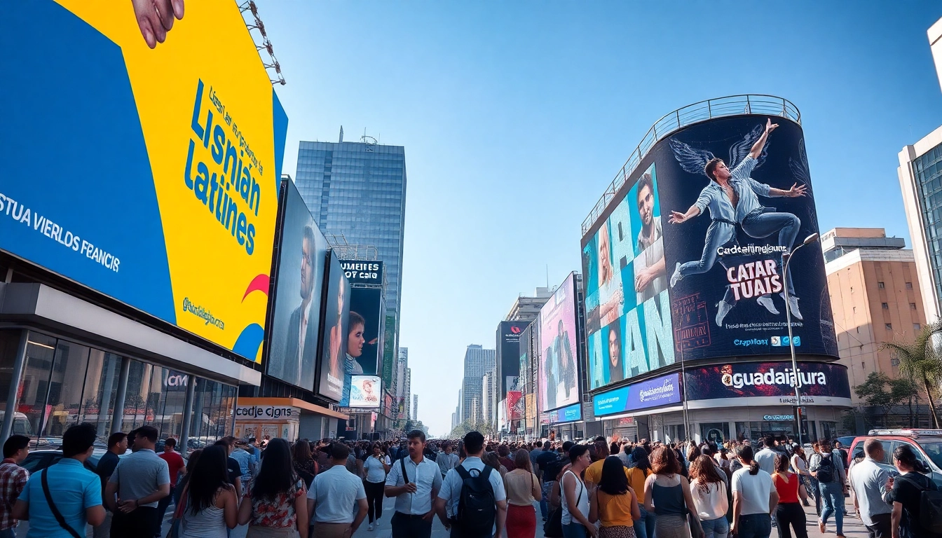 Renta de Espectaculares en Guadalajara mostrando publicidad vibrante en un entorno urbano.