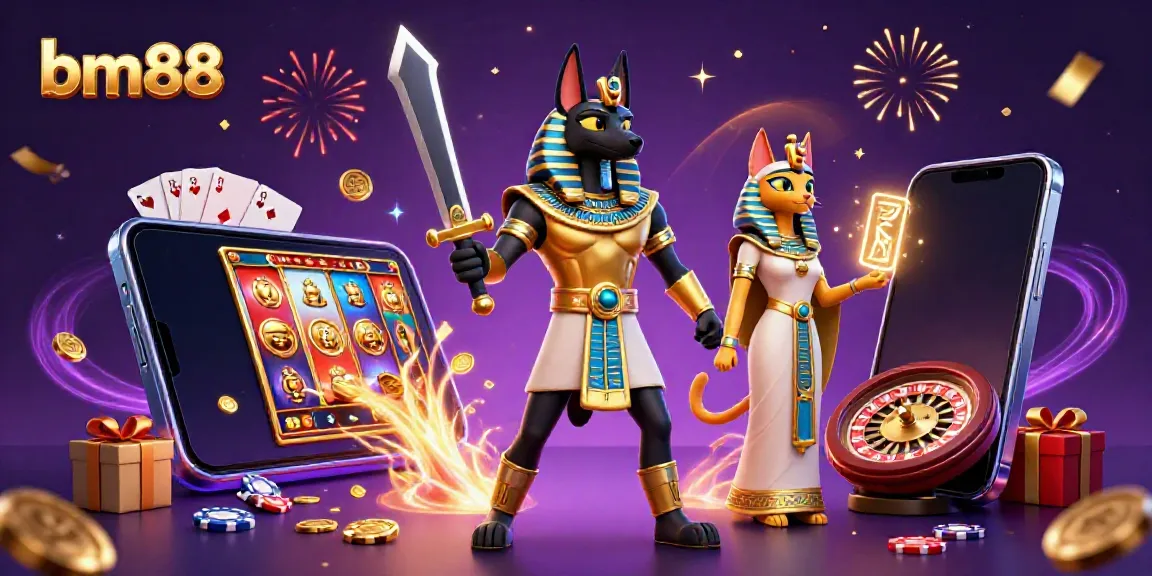 Experience the thrill of bm88 with vibrant scenes and energetic characters in a dynamic casino setting.