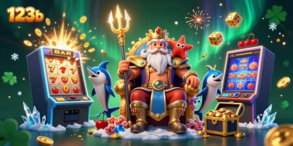 Engage with the vibrant casino scene featuring 123b, as Neptune rules the jackpot excitement.
