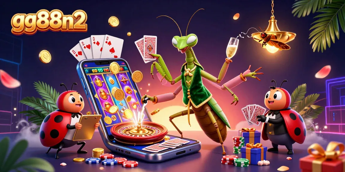 Play and win at gg88n2 with vibrant casino characters in an exciting gambling scene.