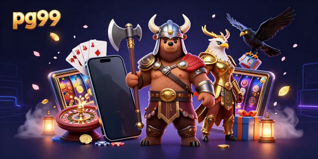 Join the excitement at pg99, featuring dynamic casino elements and enchanting 3D characters.