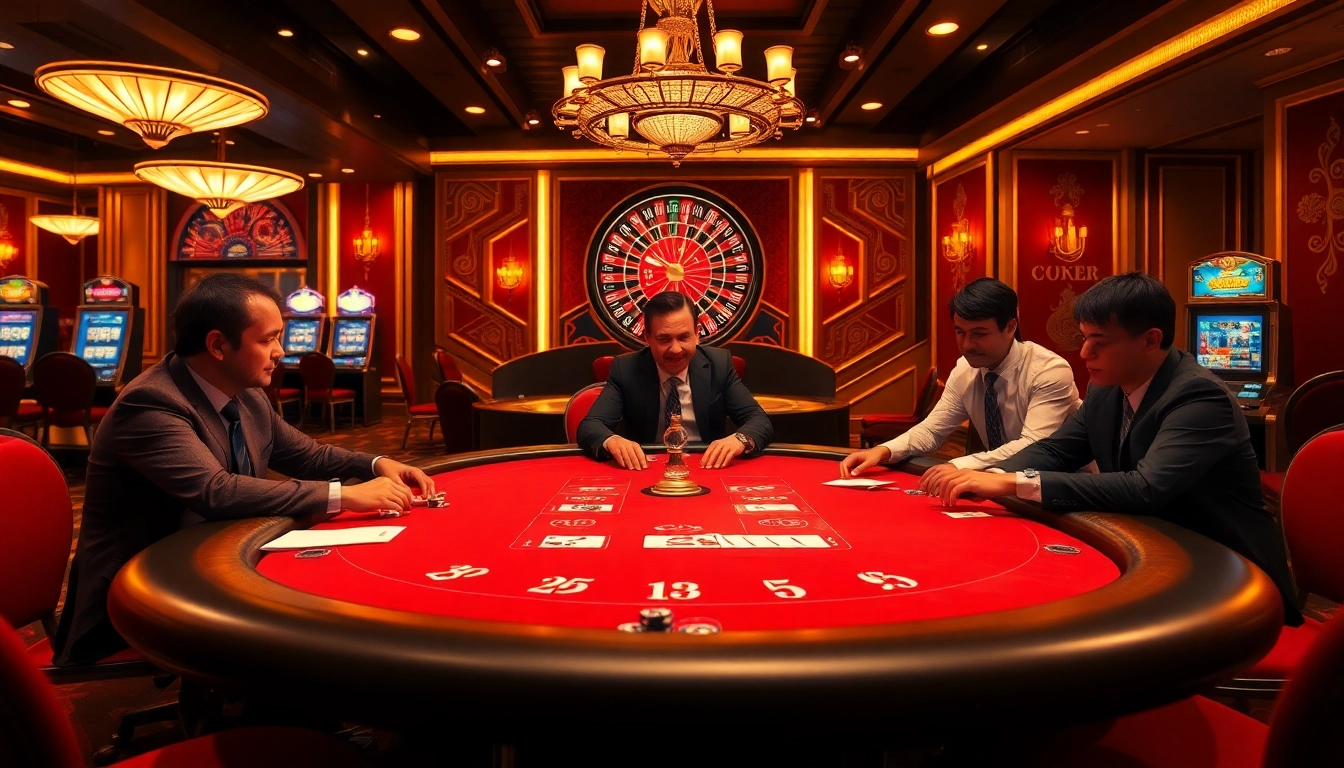 A vibrant poker game at https://lode88.coach/, showcasing excitement and professional gameplay.