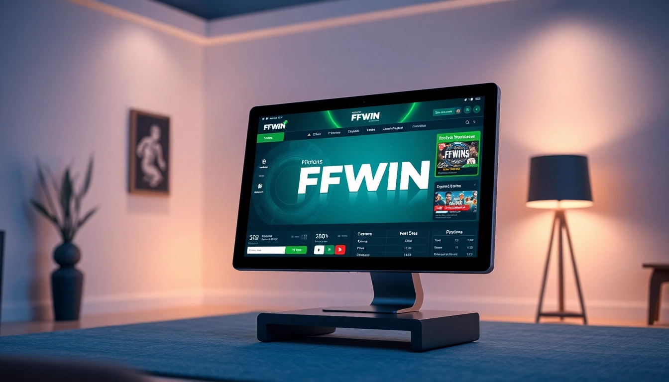 FFWIN online betting platform showcasing diverse games and bonuses in a user-friendly interface.