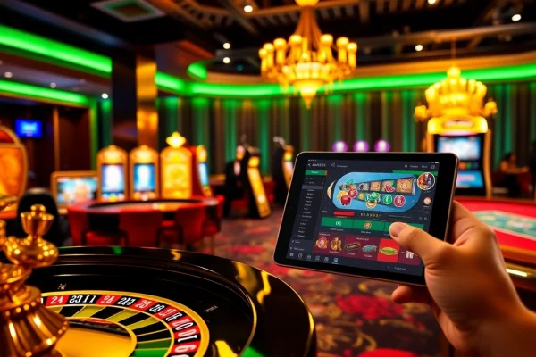 Engaged players enjoying gaming experiences at new88.com with vibrant casino visuals.