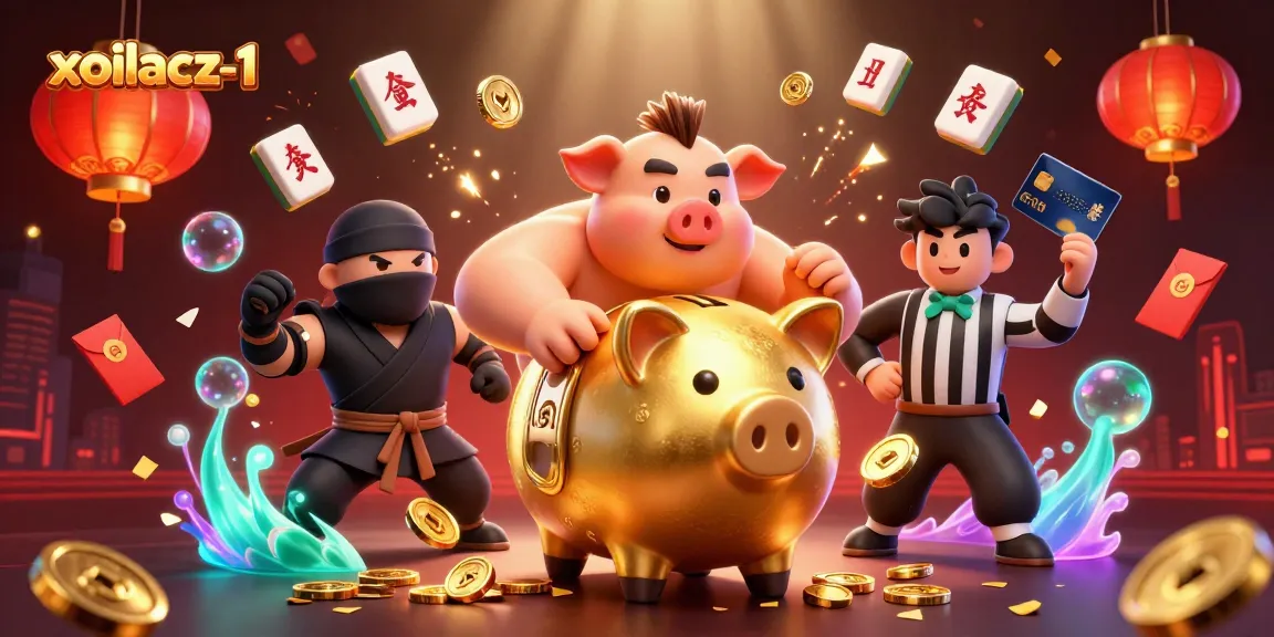 Xoilacz-1 showcases thrilling gambling action with vibrant characters battling amidst stunning 3D elements.