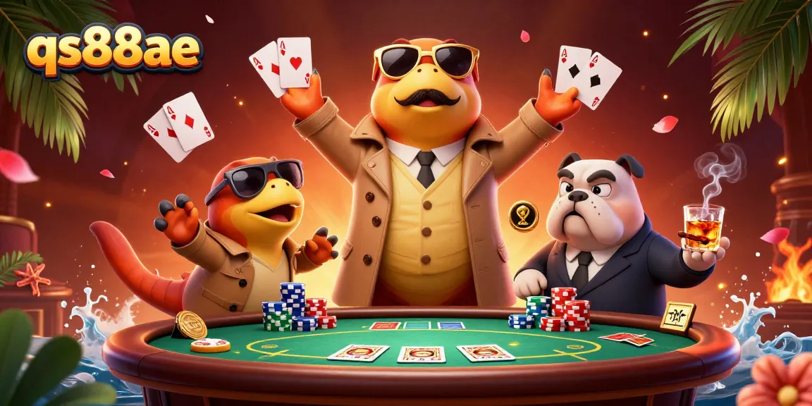 Experience the thrill of qs88ae with raptors in a trench coat entering a VIP casino lounge.