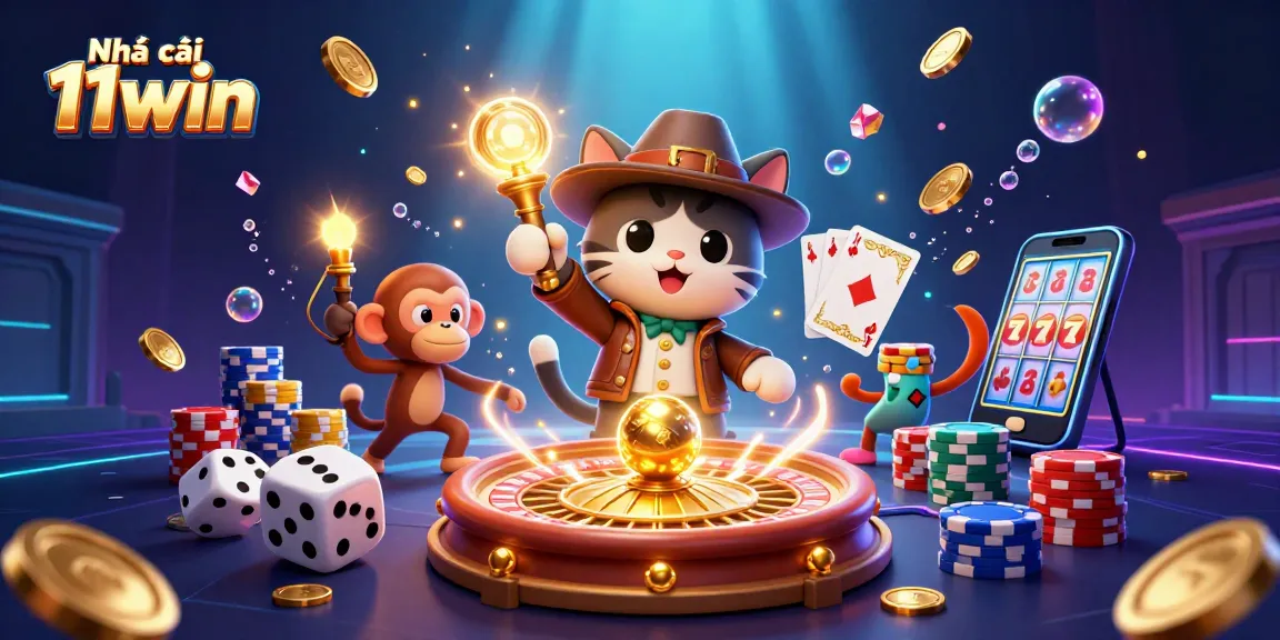 Experience thrilling gameplay at Nhà cái 11win with an exciting scene of casino adventure and rich rewards.